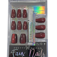 Ongles à presser de luxe en ABS, forme amande, effet œil de chat émeraude, série usine OEM ODM, marque Helios, estampage or, longueur moyenne, 24 pièces