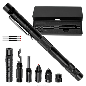 Stylo tactique <span class=keywords><strong>EDC</strong></span> en alliage d'aluminium à double fonction pour la survie des conducteurs et les voyages en plein air, outil d'urgence automobile, équipement <span class=keywords><strong>EDC</strong></span> - Product Image 1