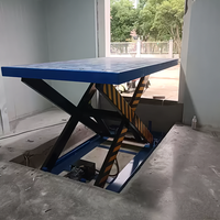 Plateforme élévatrice à ciseaux robuste de grande taille, taille personnalisée, 1 tonne, 4 tonnes, élévateur à ciseaux hydraulique fixe