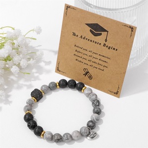 Bracelet en <span class=keywords><strong>pierre</strong></span> <span class=keywords><strong>de</strong></span> <span class=keywords><strong>lave</strong></span> turquoise <span class=keywords><strong>de</strong></span> 8mm Bracelet <span class=keywords><strong>de</strong></span> perles en <span class=keywords><strong>pierre</strong></span> naturelle extensible fait à la main Cadeaux <span class=keywords><strong>de</strong></span> remise des diplômes avec breloque <span class=keywords><strong>de</strong></span> souhait - Product Image 4
