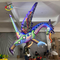 Parade marche gonflable étrange Dragon Costume gonflable marionnette adultes avec lumière LED pour la publicité