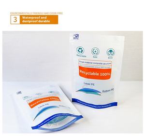 Kunden spezifisches Design Recycelbare Druckverschluss-PE-Verpackungs beutel Umwelt freundlicher Steh beutel für Kondome von Lebensmittel flüssigkeiten - Product Image 2