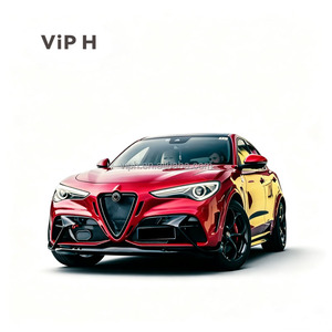 Kit di Aggiornamento <span class=keywords><strong>Paraurti</strong></span> <span class=keywords><strong>Anteriore</strong></span> <span class=keywords><strong>Alfa</strong></span> <span class=keywords><strong>Romeo</strong></span> Stelvio GTAm - <span class=keywords><strong>Paraurti</strong></span> e Kit Carrozzeria Modificati in Fibra di Carbonio, Finitura Nera Lucida, Facile Installazione - Product Image 5