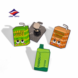 Longzhiyu, fabricant de badges depuis 20 ans, badges en émail personnalisés plaqués or, badges en métal mignons, emblèmes alimentaires, logo personnalisé, badges en émail pour revers de veste - Product Image 3