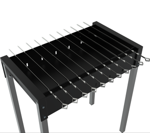 Parrilla Portátil <span class=keywords><strong>para</strong></span> Barbacoa con Control Remoto, Parrilla <span class=keywords><strong>para</strong></span> Exteriores con Brochetas de Acero Inoxidable <span class=keywords><strong>para</strong></span> 3-5 Personas - Product Image 3