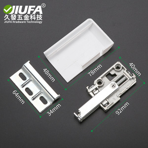 JiuFa Cabinet <b>Hanging</b> <b>Brackets</b> 64x34mm 92x40mm Zinc Alloy Adjustable Wall Mount Wardrobe Hardware - Product Image 1