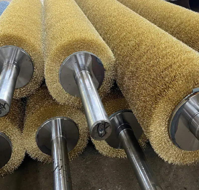 Brosse cylindrique industrielle pour le nettoyage de la rouille, 1 pièce, en spirale, fil en acier inoxydable