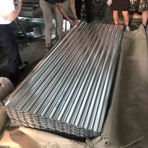ISO-estampillé en usine BWG 34 Bhush ** Feuille de toiture ondulée galvanisée à paillettes régulières GI Toiture en forme de bobine certifiée ASTM - Product Image 4