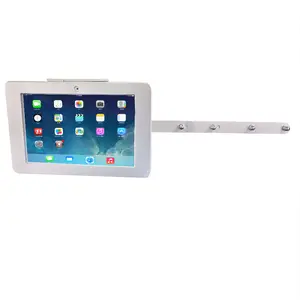 Metal security anti theft tablet holder adjustable tablet support car headrest mount for ipad