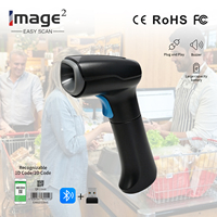 Escáner de Código de Barras Inalámbrico Profesional 1D/2D, Sensor CMOS, Alcance de 0-60m, Escaneo de Alta Velocidad, para Almacén