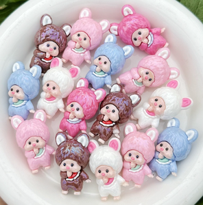 ตุ๊กตาเรซิ่น 3 มิติ น่ารัก สไตล์คาวาอิ การ์ตูนจิ๋ว งานฝีมือสร้างสรรค์ ตุ๊กตาเทพนิยายสุดฮิต พร้อมรูสำหรับร้อยลูกปัด ตกแต่งปากกา ประตูบ้านตุ๊กตา และของตกแต่งอื่นๆ - Product Image 2