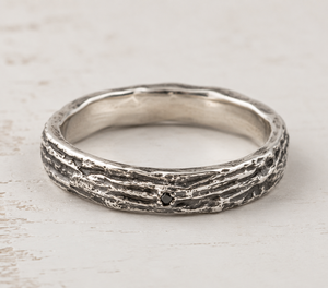 Anello Gotico Personalizzato in Argento 925, Gioiello Anticato e Invecchiato Stile Retrò - Finitura Artigianale Vintage - Product Image 2