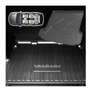 Xiangta Hot Sale Tpe Carbon Fiber Patroon Kofferbak Mat Auto Vloermat Voor Byd Qin Plus All Weather Tpe Tpo Achterste Cargo Liner