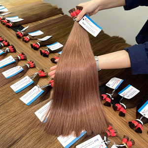 Extensions de cheveux humains vietnamiens de couleur claire droite naturelle en vrac 20-26 pouces à partir d'une extension de cheveux en vrac - Product Image 6