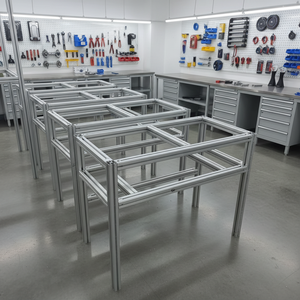 Profils en aluminium 4080, postes de travail à rainures en <span class=keywords><strong>T</strong></span>, anodisés, 80160, extrusion à rainures en V, profil en aluminium T5 pour le pliage, aluminium personnalisé - Product Image 3