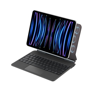 Nueva <span class=keywords><strong>Funda</strong></span> con Teclado Mágico Táctil RGB y Conector Pogo Pin <span class=keywords><strong>Original</strong></span> de Aluminio para <span class=keywords><strong>iPad</strong></span> Pro 12.9 13 M4 M5 <span class=keywords><strong>iPad</strong></span> Air 6 7 13 Pulgadas M3 - Product Image 4