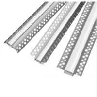 Profilé en aluminium LED de haute qualité pour bande lumineuse, profilé en aluminium LED pour cloison sèche, bande lumineuse LED
