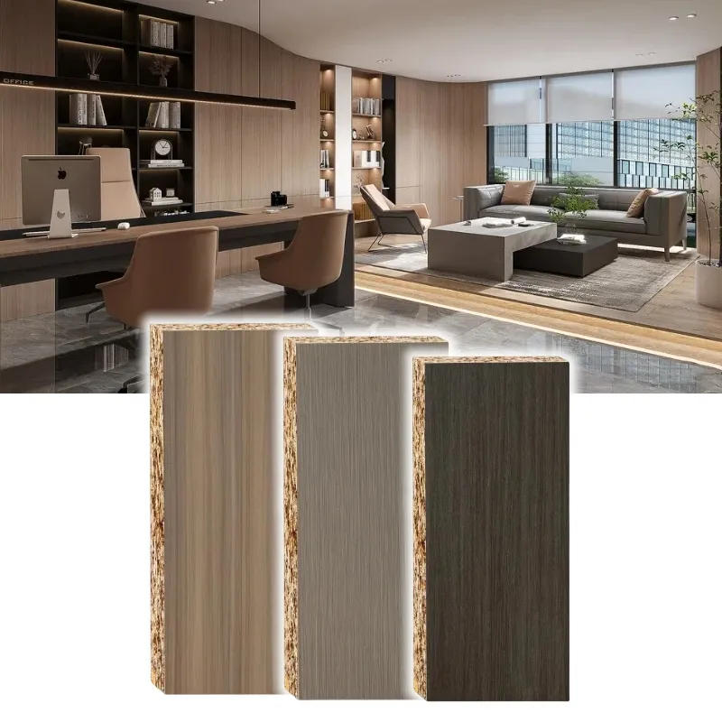 25mm 4x8 MDF with Melamine Film Sheet Melamine Laminated MDF Board for Furniture and Kitchen Cabinet