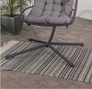 Diseño de moda jardín muebles de exterior Patio <span class=keywords><strong>balcón</strong></span> <span class=keywords><strong>hamaca</strong></span> de ratán cesta de huevos <span class=keywords><strong>plegable</strong></span> colgar columpio silla para dormitorio con soporte - Product Image 6