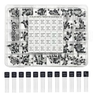 Kit de 600 transistors et diodes PNP TO-92, 30 types, 20 de chaque, BC337 BC547 BC557, montage enfichable à trou traversant