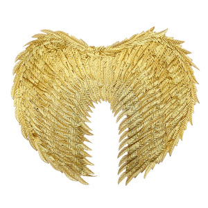 Accessoires de costume de cosplay d'Halloween, grandes ailes d'<span class=keywords><strong>ange</strong></span> dorées et argentées, bandeau d'<span class=keywords><strong>ange</strong></span>, ensemble de 2 pièces - Product Image 2