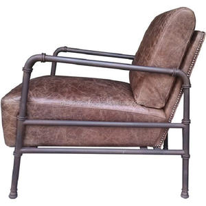 Chaise en cuir et fer, haute qualité, meilleure vente - Product Image 3