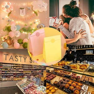 Juego <span class=keywords><strong>de</strong></span> 6 bolsas <span class=keywords><strong>de</strong></span> regalo <span class=keywords><strong>de</strong></span> papel vibrantes con pegatinas, que miden 24*13*8cm para el Día <span class=keywords><strong>de</strong></span> San Valentín Navidad <span class=keywords><strong>Matrimonio</strong></span> Baby Shower - Product Image 2