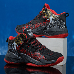 Zapatillas de Baloncesto para Hombre, Diseño de Caña Alta, Parte Superior de Malla Negra y Azul, Suela de Goma, Entresuela de EVA - Product Image 4