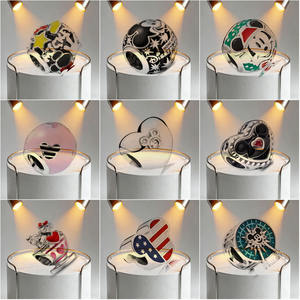 Serie de Pulseras de Plata <span class=keywords><strong>S925</strong></span> <span class=keywords><strong>Ale</strong></span> Logo Pando, Collar con Colgante de Ratón, Pulsera Arcoíris, Set de Cuentas para DIY - Product Image 4