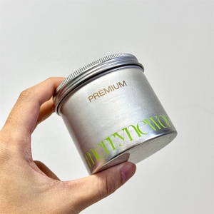 Aluminum Tin Jar for <b>Body</b> Butter & Skin Care 4oz/120ml Empty Cosmetic Cream Jar with Screw Lid Refillable Loose <b>Powder</b> Container - Product Image 1
