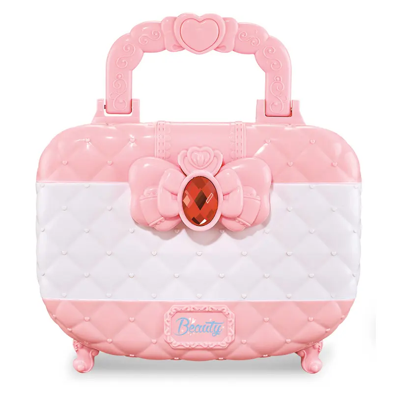 Enfants bébé sac à main lavable princesse maquillage Kit outils semblant jouer habiller fille beauté brosse miroir cosmétique maquillage ensemble