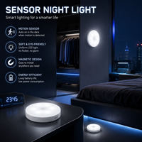 Lampe de nuit sans fil à détecteur de mouvement LED, rechargeable par USB, magnétique, à coller au mur, pour armoire, couloir, chambre, escalier, allumage/extinction automatique