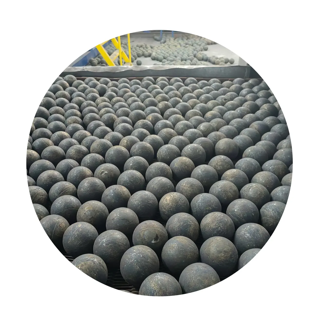 Bola de fundición de aleación de cromo para molino de bolas de acero de 20-150mm de alta dureza y baja tasa de trituración