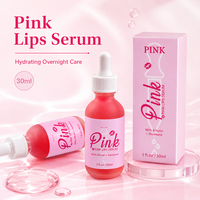 Sérum Lèvres Rose pour Pigmentation Foncée – Éclaircissant Rapide, Exfoliant & Repulpant, Hydratant Brillant – Traitement Marque Privée