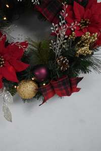 Guirlande de Noël personnalisée pour porte d'entrée, style ferme, décorations de vacances, guirlande en PVC - Product Image 4