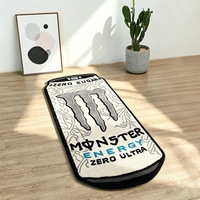 Tapis personnalisé en forme de canette Monster Energy Zero Ultra, tissé à la main, tapis fantaisie doux et moelleux pour la décoration de la maison