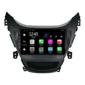 Kit multimídia automotivo com android 11, android, com rádio, estéreo, 9 polegadas, tablet, navegação gps, usb, dvd player, para hyundai elantra 2011 2012 2013 2014