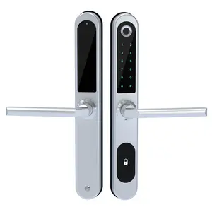 Smart Lock Schuifdeur Ttlock Outdoor Smart Lock Aluminium Frame Glazen Deur Met Vingerafdruk Slot