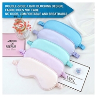Masque de sommeil, masque pour les yeux pour dormir, léger, confortable, bandeau parfait pour bloquer la lumière, pour hommes et femmes, tissu en soie imitée