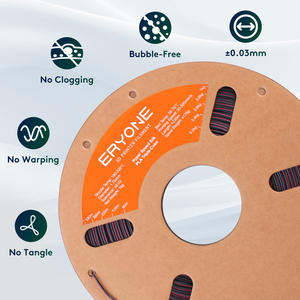 ERYONE nouveauté haute vitesse triple couleur soie <span class=keywords><strong>pla</strong></span> noir et rouge et or 330m 1KG tiges en plastique imprimante 3d <span class=keywords><strong>filament</strong></span> <span class=keywords><strong>sunlu</strong></span> stylo 3D - Product Image 5