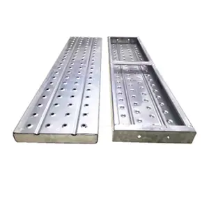 Galvanized metal deck scaffolding system steel plank walking boards catwalk with hook for construction