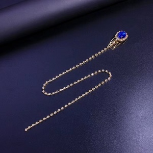 Mode bijoux de mariage élégants coiffures cristal <span class=keywords><strong>diamant</strong></span> chaîne de cheveux accessoires de cheveux - Product Image 4