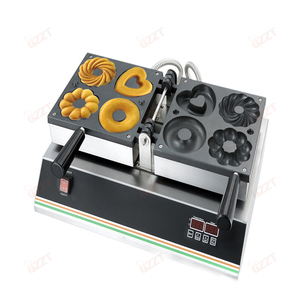 <span class=keywords><strong>10</strong></span> Mins 250 grados 4 <span class=keywords><strong>en</strong></span> 1 1200W Panel de control digital Doble calefacción Comercial Redondo Flor Donut Máquina de recubrimiento de chocolate - Product Image 5