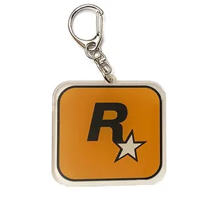 Porte-clés acrylique Gta 5 Game Grand Theft Auto V Porte-clés pendentif cinq étoiles Gta 5