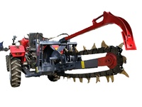 Zanjadora de Cadena con Caja de Cambios y Rodamientos para Uso Agrícola, Potencia de 50-220 HP, para Zanjado en Suelos Blandos
