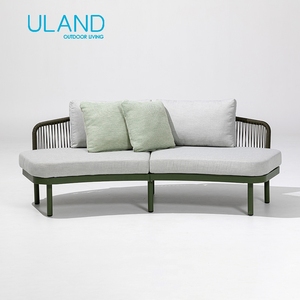 Conjunto de Muebles de Jardín para Exteriores, Aluminio, Tapicería de Tela, Ratán, Diseño Industrial para Patio, Villa, Salón - Product Image 4