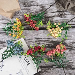 กิ่งผลไม้ประดิษฐ์ CallaFloral สำหรับตกแต่งภายในบ้าน สีขาว ชมพู แดง ส้ม เหลือง บลูเบอร์รี่ กิ่งเดี่ยว รุ่น MW74411 - Product Image 1