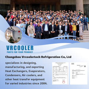 Tailor Made Copper SS Titanium Fin Tubo Permutador De Calor Supermercado Exibição Congeladores Permutador De Calor - Product Image 5