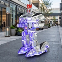 HUAQIN Nouveauté : Robot blindé pour enfants, robot ambulant commercial à batterie pour centre commercial