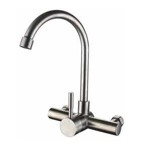 Robinet de cuisine Himans en acier inoxydable 304, 2 poignées, montage mural, design moderne, installation facile, XMS-5501 - Product Image 4